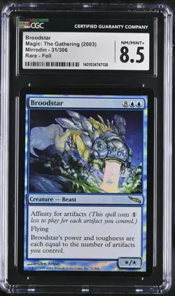 BROODSTAR Mirrodin Foil Rare CGC 8.5 MTG [Nostalgium] - Image 1