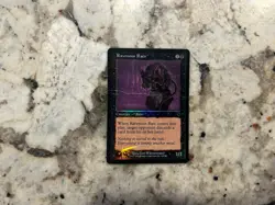 Mtg Foil Invasion Ravenous Rats - Magic the Gathering HP/Damaged/Creased - Image 1