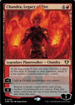 MTG Chandra, Legacy of Fire (735) | NM | Commander Masters {CMM} - Image 1