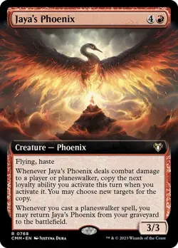 Jaya's Phoenix Extended Art Regular - Commander Masters MTG-NM - Image 1