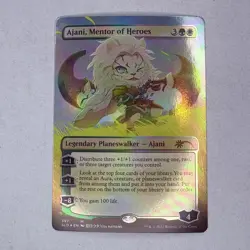 SLD Ajani, Mentor of Heroes (Borderless) Secret Lair Drop Foil MTG NM - Image 1