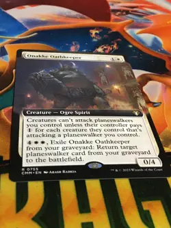 C5237 MAGIC MTG COMMANDER MASTERS ONAKKE OATHKEEPER #0755 NM RARE BORDERLESS - Image 2