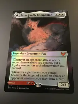 MTG Strixhaven #277 Lukka Wayward Bonder / Mila Crafty Companion Borderless Foil - Image 2