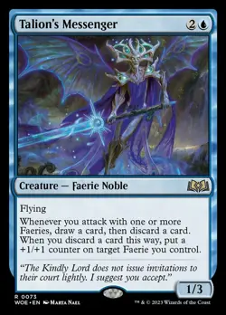 x1 Talion's Messenger R MTG Wilds of Eldraine M/NM, English - Image 1