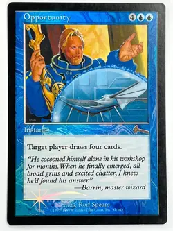 MTG Foil 1X Opportunity X1 Urza's Legacy Magic - MP/PL - Image 1