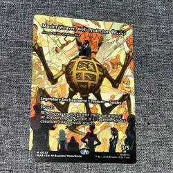 MTG Master Weaver, Web Protector Spiderman Borderless Regular Mythic 0032 M - Image 1
