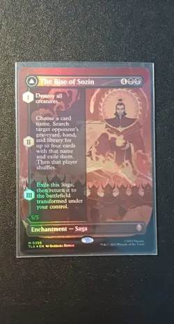 The Rise of Sozin | Borderless | Foil | MTG | TLA | Near Mint | English EN - Image 1