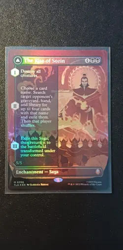 The Rise of Sozin | Borderless | Foil | MTG | TLA | Near Mint | English EN - Image 2