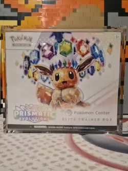Pokemon: Prismatic Evolutions Pokemon Center ETB FACTORY SEALED With Acrylic - Image 1