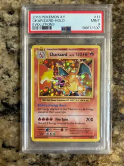 Pokemon Charizard 11/108 XY Evolutions 2016 Holo PSA 9 - Image 1