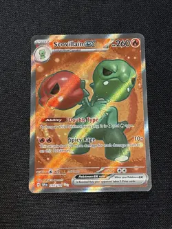 SCOVILLAIN EX 216/191 SURGING SPARKS POKEMON (FULL ART ULTRA RARE, MINT) - Image 1