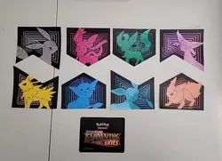 Pokemon Evolving Skies Promotional Removable Stickers Decal Complete Set of 9 - Image 1
