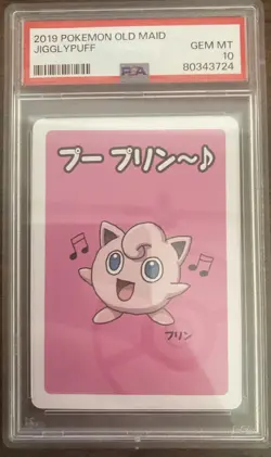 Jigglypuff PSA 10 Old Maid Deck Japanese 2019 Pokemon - Image 1