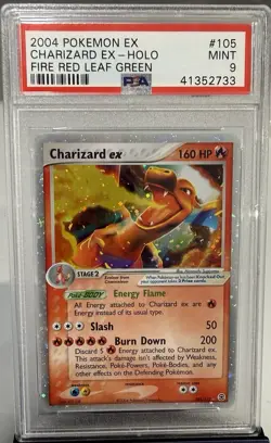 2004 Pokemon Charizard ex Holo 105/112 Fire Red Leaf Green PSA 9 - Image 1