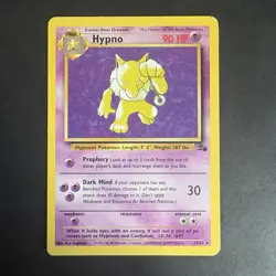 Pokemon TCG Hypno Fossil Non Holo Rare 23/62 Vintage WotC - Image 1