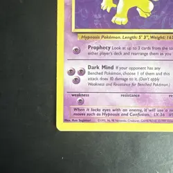 Pokemon TCG Hypno Fossil Non Holo Rare 23/62 Vintage WotC - Image 5