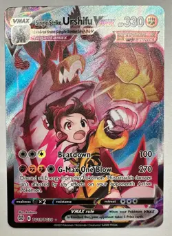 Pokemon TCG Pokemon Single Strike Urshifu VMAX Urshifu Ultra Rare Holo - Image 1
