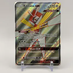 Pokemon TCG Pokemon Crimson Invasion Full Art Kartana GX Ultra Rare Holo 106/111 - Image 1