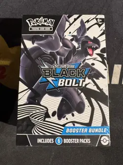Pokemon Black Bolt Booster Bundle, Sealed In Hand, Black & White TCG - Image 1
