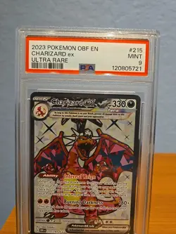 2023 POKEMON OBF EN-OBSIDIAN FLAMES #215 CHARIZARD ex ULTRA RARE - PSA 9 - Image 2