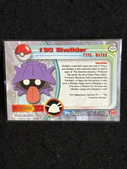 Shellder #90 2000 Topps Pokemon TV Animation Edition Series 2 - Image 2