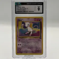 2000 Mew Pokemon Black Star Promo #8 CGC 9 - Image 1