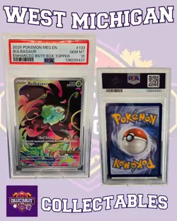 Bulbasaur 133/132 Me01: Mega Evolution Holo PSA 10 - Pokemon TCG - Image 1