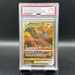 2023 POKEMON SWSH CROWN ZENITH SECRET FULL ART/ORIGIN FORME DIALGA VSTAR PSA 10 - Image 1