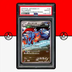 Pokemon PSA 10 Salamence 124/XY-P CoroCoro Ichiban! Promo 2015 Ancient Japanese - Image 1