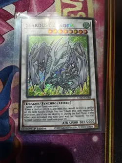 Yu-Gi-Oh! Stardust dragon L5DD-ENS01 Secret Rare Chibi art Card TCG English LP - Image 1