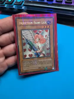 Yugioh Injection Fairy Lily LOD-100 Secret Rare 1st Edition NM - VLP - Image 1