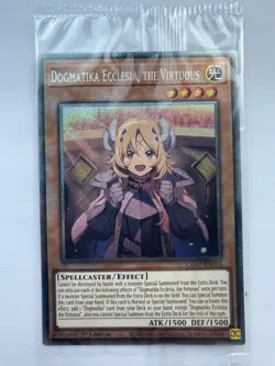 CH01-EN014 Dogmatika Ecclesia, the Virtuous Alt Starlight Rare YuGiOh Sealed - Image 1