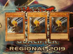 Yugioh Blackwing - Kalut the Moon Shadow RA03-EN217 Quarter Century Secret NM x3 - Image 1