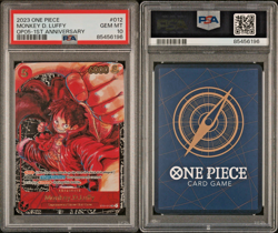 PSA 10 2023 One Piece MONKEY D LUFFY Alternate Art #ST01-012 1st Anniversary EN - Image 3