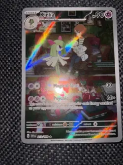 Pokemon TCG Kirlia Scarlet & Violet Base Set Holo Illustration Rare Card 212/198 - Image 1