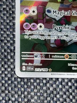 Pokemon TCG Kirlia Scarlet & Violet Base Set Holo Illustration Rare Card 212/198 - Image 4