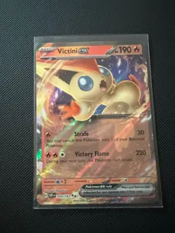 Victini ex #33 Pokemon Card - Obsidian Flames - Mint / Near Mint Condition - Image 1
