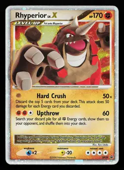 Rhyperior LV.X DP29 Holo Diamond and Pearl Promo Pokemon Card - Image 1