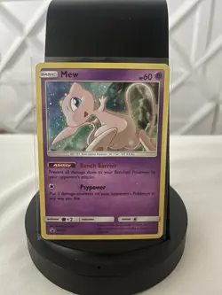 Pokemon Mew SM215 Promo Holo Basic Psychic Bench Barrier Ability Card - Image 1