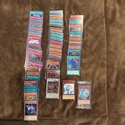90 Card Lot Of Yugioh Cards From Various Sets! + 1 Sealed Promo Pack NM - Image 1