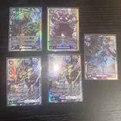 Digimon Card Lot (5 Card Lot, 4SR, 1 Rare) All Cards Mint Condition - Image 1