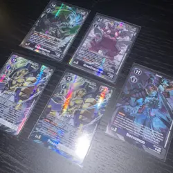 Digimon Card Lot (5 Card Lot, 4SR, 1 Rare) All Cards Mint Condition - Image 2