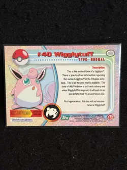 Wigglytuff #40 Topps TV Animation Edition Pokemon Card - Image 2