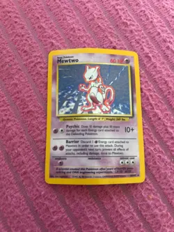 Mewtwo - 10/102 - Pokemon Base Set Unlimited Holo Rare Card WOTC MP - Image 1