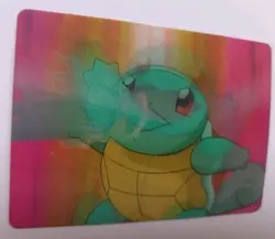 1998 Pokemon Video Pioneer Lenticular Squirtle Viz Promo Card Pika-0023D/DVD - Image 3