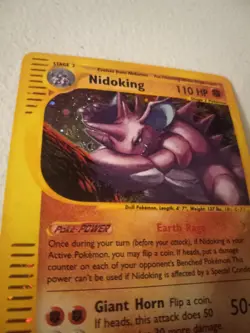 Nidoking H18/H32 Aquapolis Holo Rare Pokemon Card - Image 3