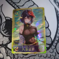 Kujou Sara Genshin Impact SSR Goddess Story Anime Waifu Card Girl Foil Doujin - Image 1