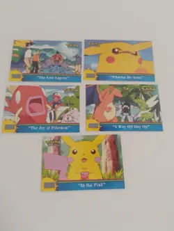 Pokemon Topps Series 3 Orange Islands Pikachu Revolts/Lost Lapras Rare Cards - Image 1
