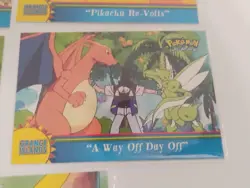 Pokemon Topps Series 3 Orange Islands Pikachu Revolts/Lost Lapras Rare Cards - Image 3