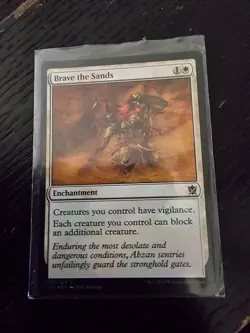 Brave the Sands FOIL Khans of Tarkir NM White Uncommon MAGIC MTG CARD ABUGames - Image 1